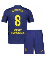 Atletico Madrid Pablo Barrios #8 Bortedraktsett Barn 2025-26 Korte ermer (+ bukser)